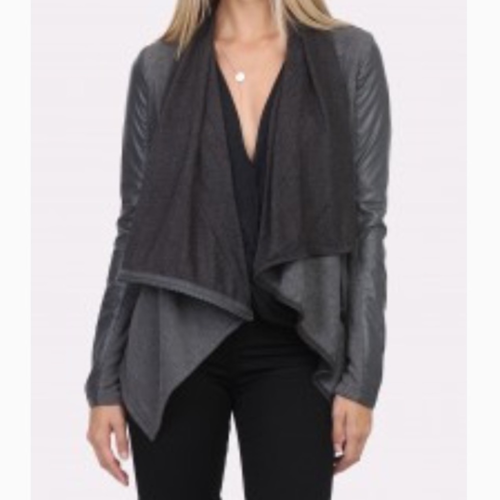 Blank Nyc Drape Front Jacket. Medium - image 1